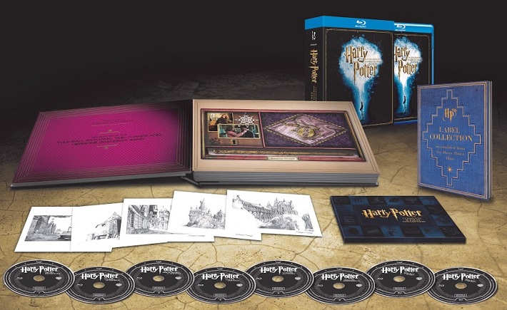 Il packaging di Harry Potter 8 film collection