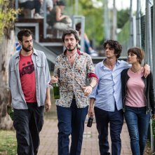 I babysitter: Andrea Pisani, Francesco Mandelli, Paolo Ruffini e Simona Tabasco in una scena del film