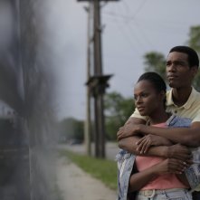 Southside with You: Parker Sawyers e Tika Sumpter in una scena del film