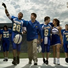 Friday Night Lights: Kyle Chandler, Zach Gilford, Taylor Kitsch in una foto promozionale