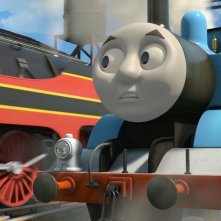 Il trenino Thomas - La grande corsa: un momento del film animato