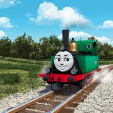 Il trenino Thomas - La grande corsa: un momento del film d'animazione