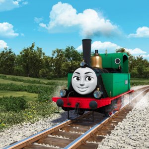 Il trenino Thomas - La grande corsa: un momento del film d'animazione