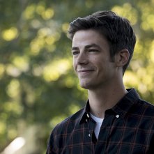The Flash: l'attore Grant Gustin in una foto di Flashpoint