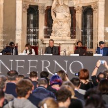 Inferno: il cast al completo durante la conferenza stampa di Firenze