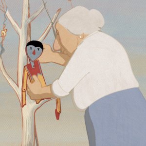 Louise by the Shore: un'immagine tratta dal film animato