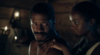 The Birth of a Nation: Nate Parker e Aja Naomi King in una scena del film