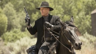 Westworld: Ed Harris in una scena dell'episodio Chestnut