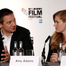 Arrival: Jeremy Renner e Amy Adams alla confererenza del London Film Festival