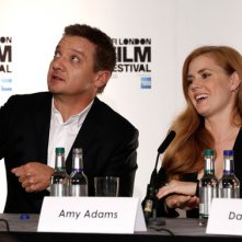 Arrival: Jeremy renner e Amy Adamas alla confererenza del London Film Festival