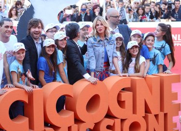 Roma 2016: il regista e i doppiatori del film sul red carpet di Cicogne in missione