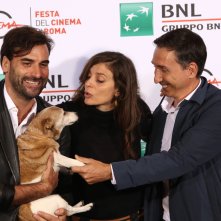 Roma 2016: Karen Di Porto, Cyro Rossi, Nicola Mancini e la cagnolina Bea al photocall di Maria per Roma