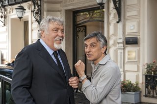Non si ruba a casa dei ladri: Vincenzo Salemme e Maurizio Mattioli scherzano sul set