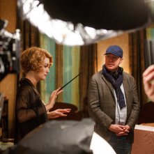 Fantastic Beasts and Where to Find Them: Alison Sudol e David Yates sul set