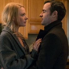 La ragazza del treno: Rebecca Ferguson e Justin Theroux in una scena del film