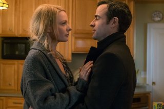 La ragazza del treno: Rebecca Ferguson e Justin Theroux in una scena del film