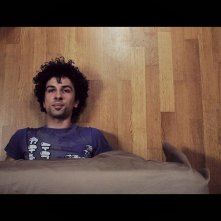 In bici senza sella: Alessandro Giuggioli in un'immagine tratta dal film