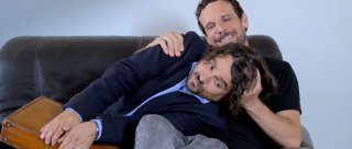 In bici senza sella: Flavio Domenici e Francesco Montanari in una scena del film