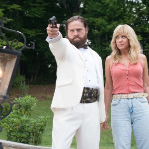 Masterminds - I geni della truffa: Zach Galifianakis e Kristen Wiig in una scena del film