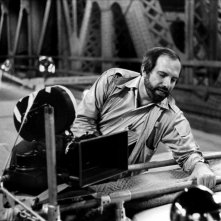 Brian De Palma sul set di Carrie