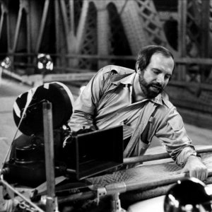 Brian De Palma sul set di Carrie