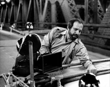 Brian De Palma sul set di Carrie