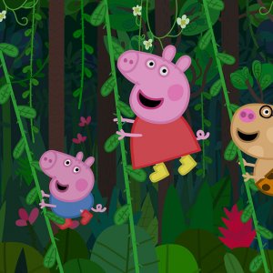 Peppa Pig in giro per il mondo: un'immagine tratta dalla serie animata
