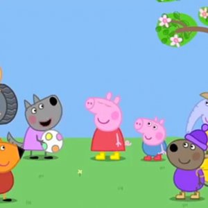 Peppa Pig in giro per il mondo: un'immagine della serie animata