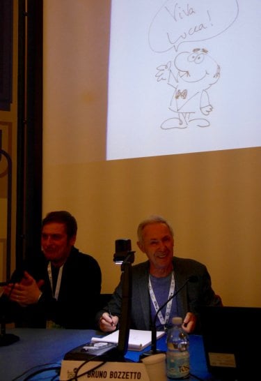 Bruno Bozzetto, Marco Bonfanti e il signor Rossi a Lucca Comics & Games