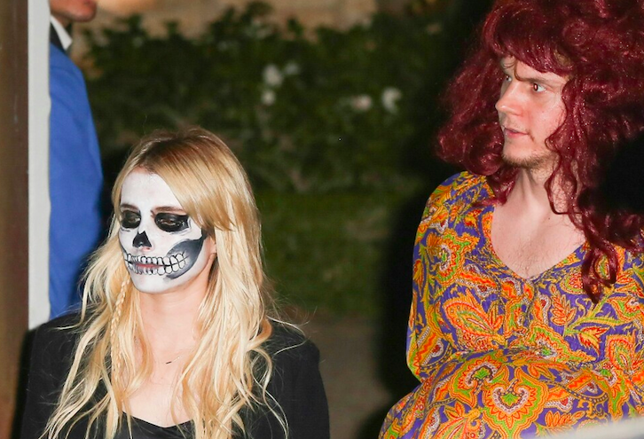 Emma Roberts ed Evan Peters ad Halloween 2016