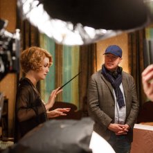 Animali Fantastici e Dove Trovarli: Alison Sudol e David Yates sul set del film