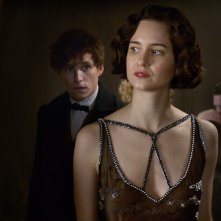 Animali Fantastici e Dove Trovarli: Eddie Redmayne e Katherine Waterston in un'immagine del film