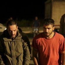 Solo: una foto degli attori Peppino Mazzotta e Marco Bocci