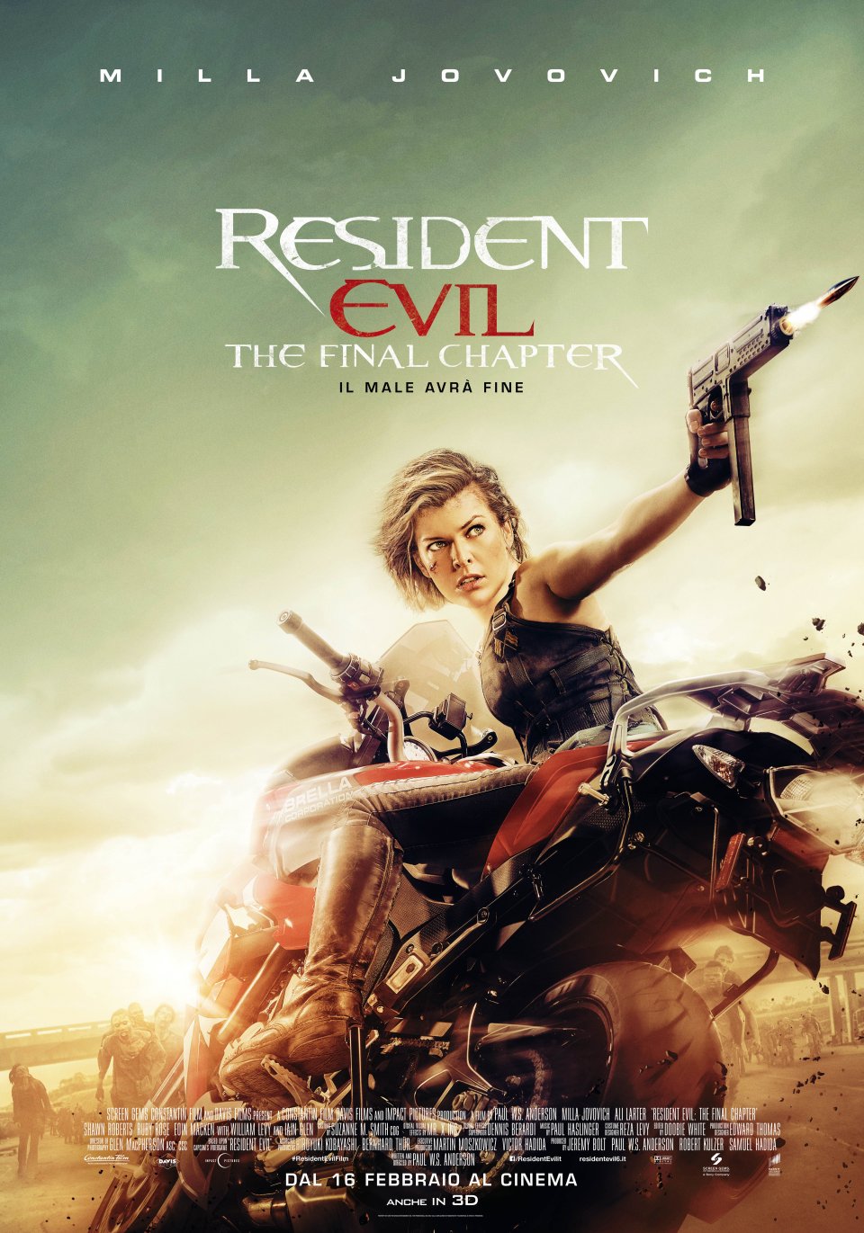 Resident Evil: The Final Chapter - il poster italiano del film!
