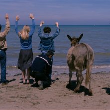 Les fils de Joseph: Victor Ezenfis, Fabrizio Rongione e Natacha Régnier in un momento del film
