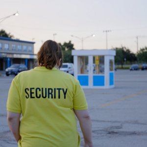 Wexford Plaza: Reid Asselstine di spalle in una scena del film