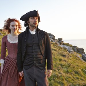 Poldark: una foto di Eleanor Tomlinson e Aidan Turner