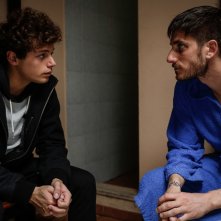 Slam - Tutto per una ragazza: Ludovico Tersigni e Luca Marinelli in una scena del film