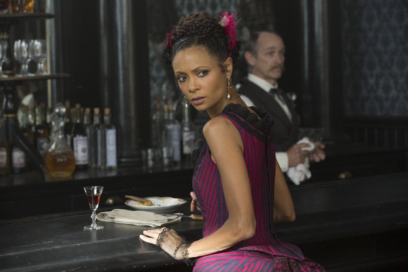 Westworld: una foto di Thandie Newton in Trompe L'Oeil