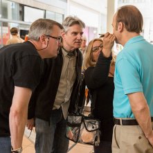 Better Call Saul: Vince Gilligan, Peter Gould e Bob Odenkirk sul set