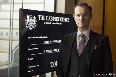 Sherlock: Mark Gatiss in una foto della quarta stagione