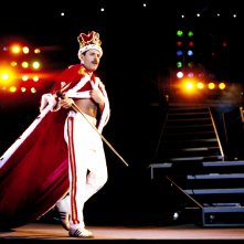 Freddie Mercury durante una performance