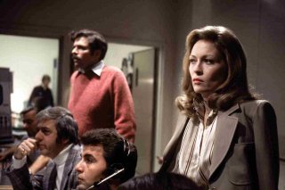 Quinto Potere: una scena del film con Faye Dunaway