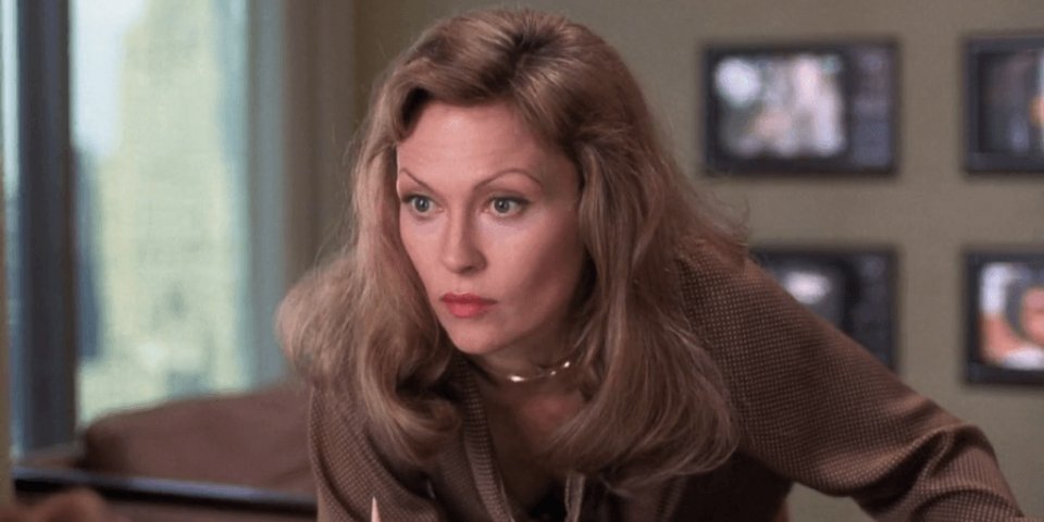 Quinto potere: Faye Dunaway in una sequenza