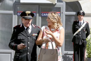 Un Natale al Sud: Massimo Boldi e Debora Villa in una scena del film
