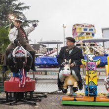 Fuga da Reuma Park: Giovanni Storti e Aldo Baglio in un momento del film