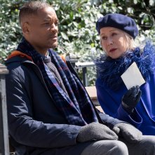 Collateral Beauty: Will Smith ed Helen Mirren in un scena del film