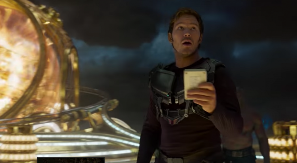 Guardiani della galassia Vol.2: Star Lord in un immagine del trailer