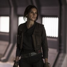 Rogue One: A Star Wars Story, Felicity Jones in un'immagine tratta dal film