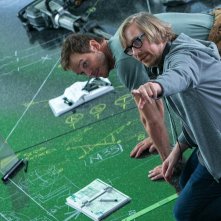 Passengers: il regista Morten Tyldum e Chris Pratt sul set del film